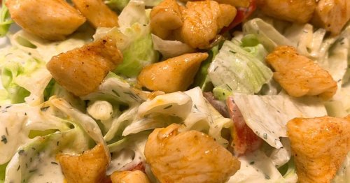 Csirkés cézár saláta