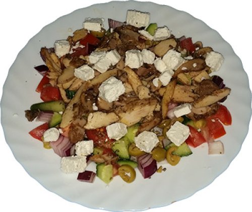 Görög saláta gyros hússal